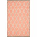 Safavieh Cambridge Hand Tufted Accent Rug- Coral - Ivory- 2 x 3 ft. CAM352W-2